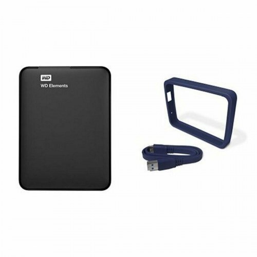 Ekstern harddisk Western Digital WD Elements Portable 1 TB, 2,5" USB 3.0 - Sort