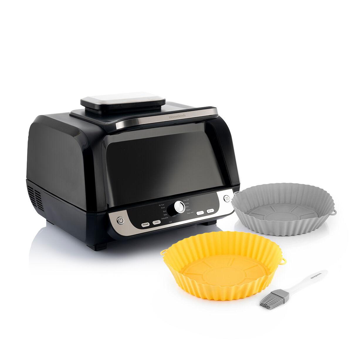 Airfryer 6 L med grill + silikonekurve og børste (12-i-1)