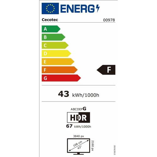 4K Smart TV 43" LED HDR10 (Google TV)