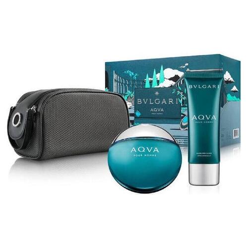 Parfume sæt til mænd Bvlgari Aqva Pour Homme (3 stk)