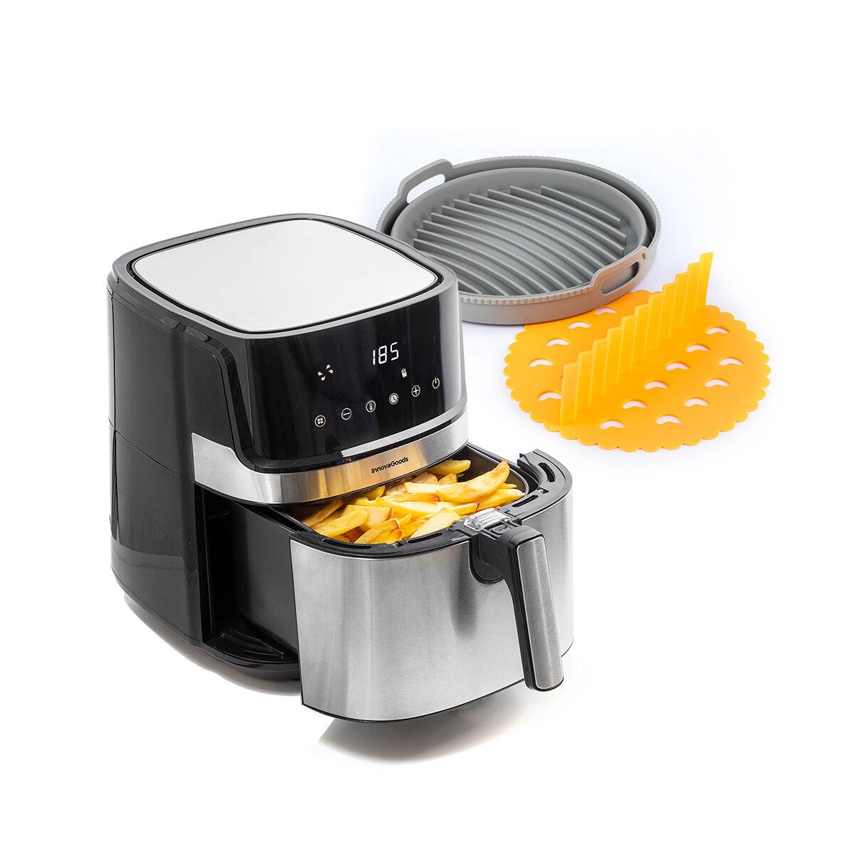 Airfryer 5,5 l + sammenklappelig silikonekurv