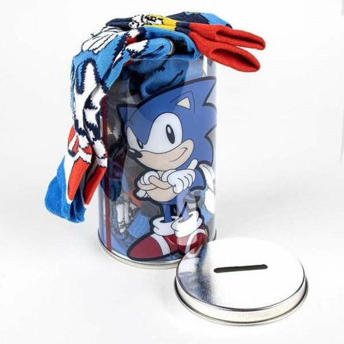 Sonic sokker til drenge, multifarvet - 35-38 (4-pack)