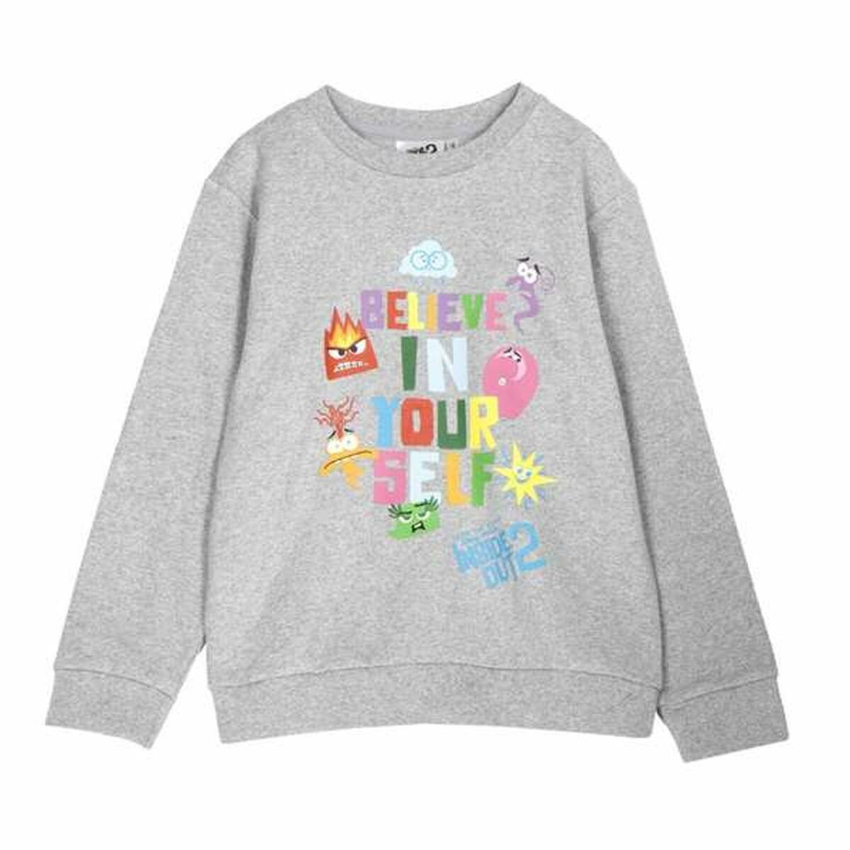 Inside Out sweatshirt til børn - grå, 8 år