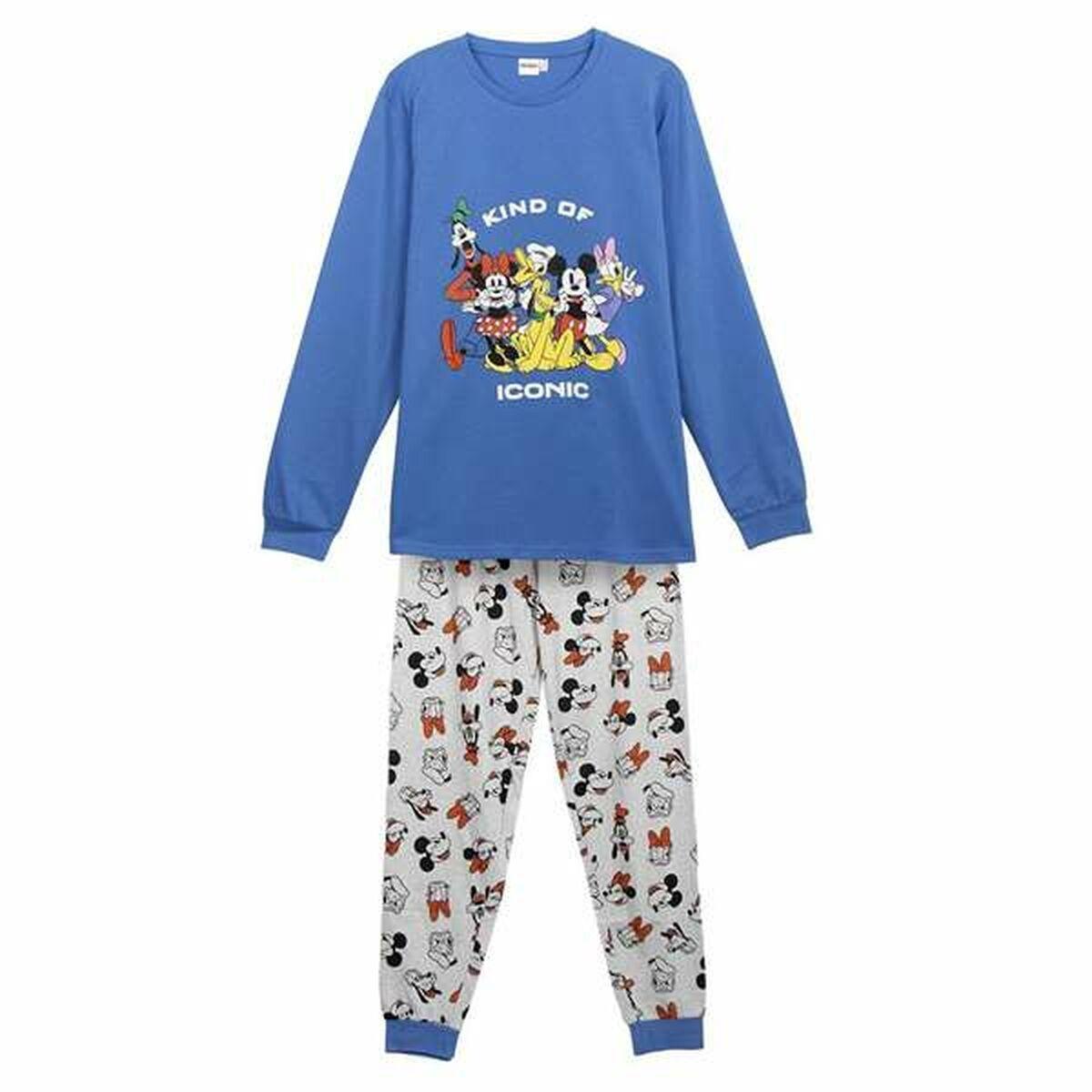 Mickey Mouse nattøj til herre, blå - XXL