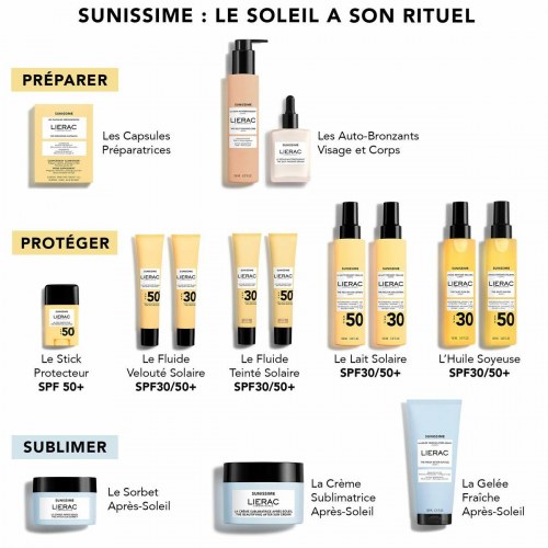 Solcreme olie SPF 50 - Lierac Sunissime, 150 ml