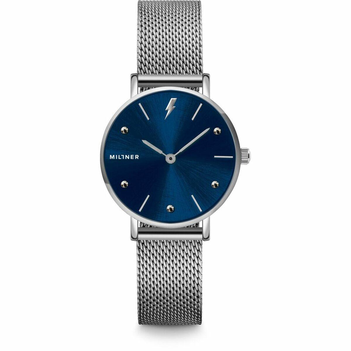 Millner dameur med meshrem - Ø 33 mm, kvarts