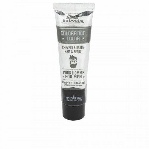 Permanents hårfarve Hairgum Coloration nr. 3 - Mørkebrun 60 g