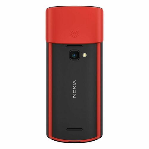 Trykknap mobil Nokia 4G - sort/rød, 2,4" skærm, Dual SIM