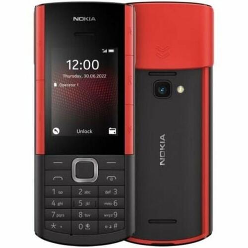Trykknap mobil Nokia 4G - sort/rød, 2,4" skærm, Dual SIM