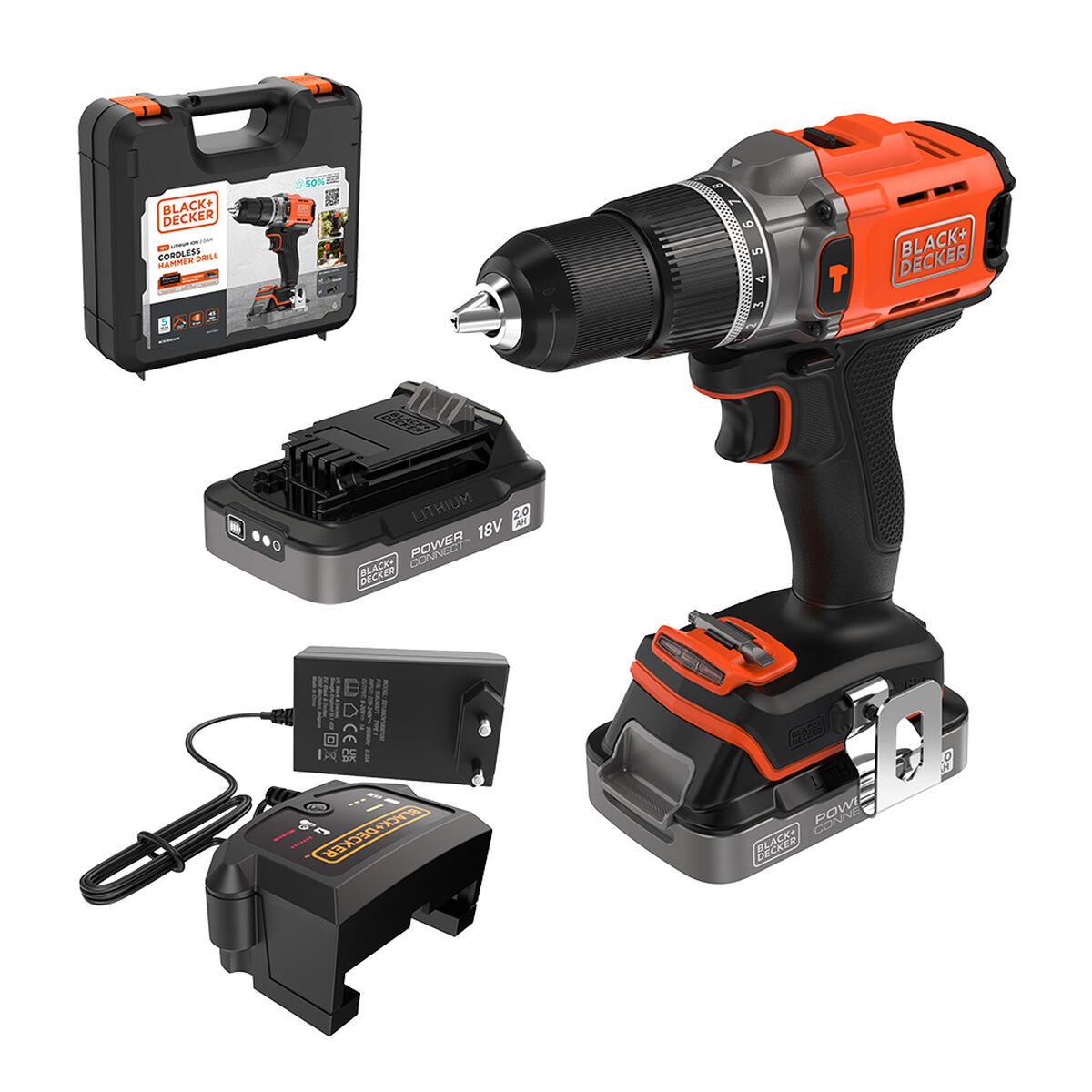 Black & Decker 18 V Driverbor Med 2 Hastigheder 2 0 Ah