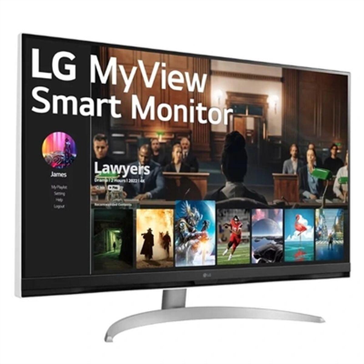 Skærm 32" 4K LG 32SQ700S-W Smart Monitor (VA, HDR10)