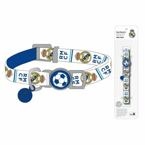 Real Madrid C.F. hundehalsbånd - blå, onesize, polyester
