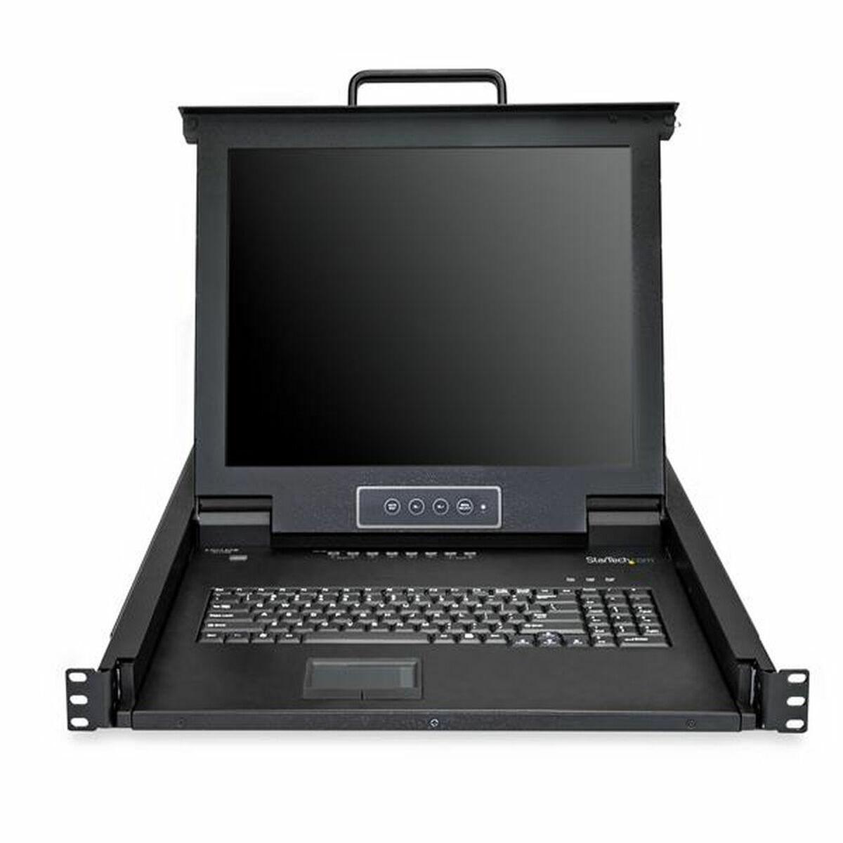 KVM-switch Startech RKCONS1708K - 17" rack-konsol med skærm og tastatur
