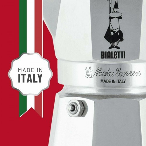 Espressokande Bialetti Moka Express - sølv, 6 kopper (300 ml)