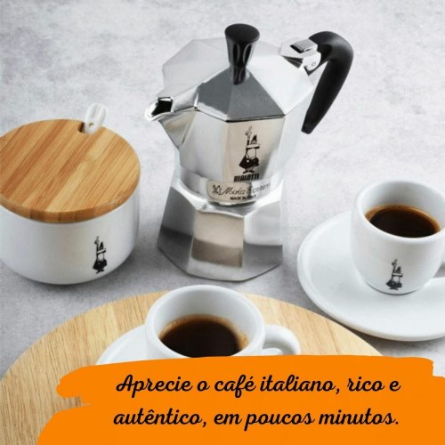 Espressokande Bialetti Moka Express - sølv, 6 kopper (300 ml)