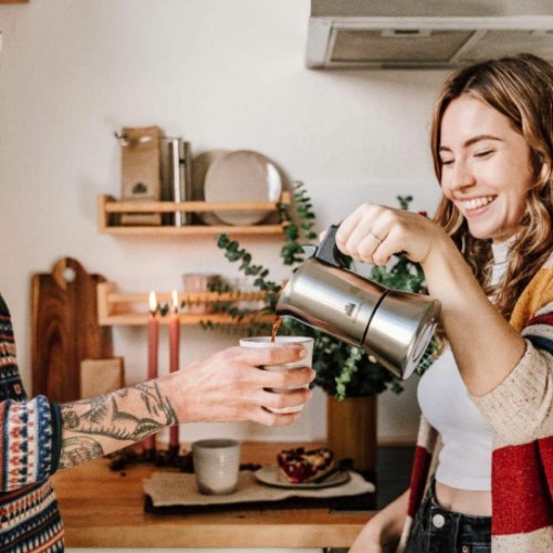 Espressokande Bialetti Moka Express - sølv, 6 kopper (300 ml)