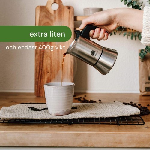 Espressokande Bialetti Moka Express - sølv, 6 kopper (300 ml)