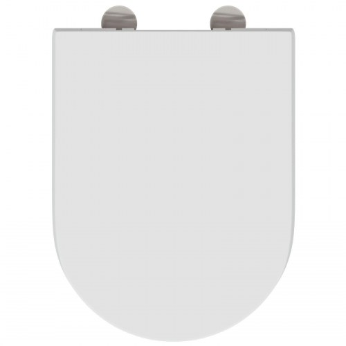 Hurtigmonterings Toiletsæde med Langsom Lukning Duroplast Hvid