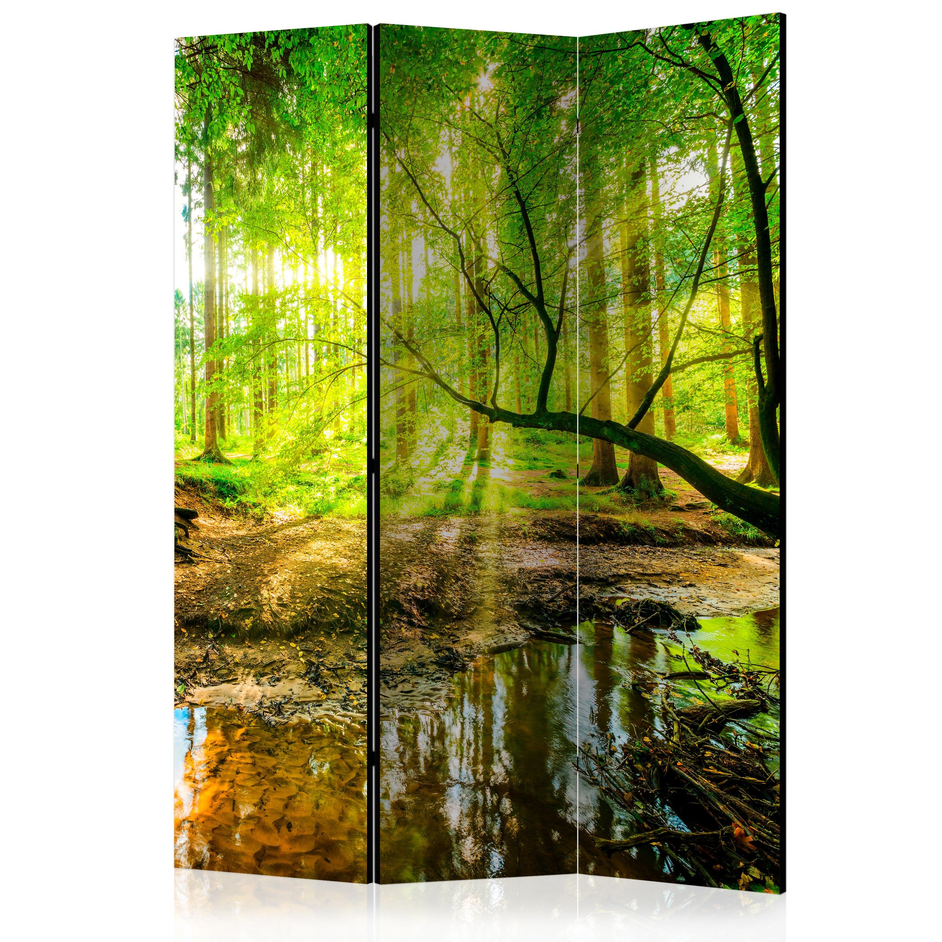 Skærmvæg - Forest Stream - 135 x 172 cm - Dobbeltsiddet