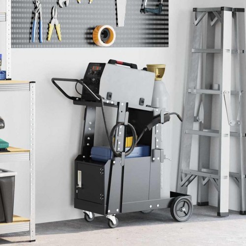 Svejsevogn Sort 90 x 46 x 96 cm Stål