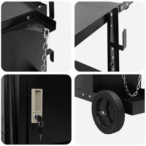 Svejsevogn Sort 90 x 46 x 96 cm Stål