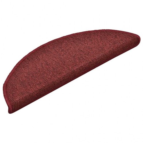 Trappemåtter 30 stk. halvrund 56 x 17 x 3 cm - bordeaux