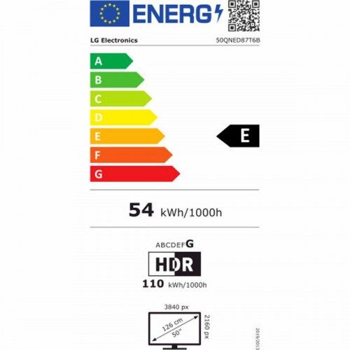 Smart TV LG QNED 50" 4K Ultra HD HDR (50QNED87T6B) (OUTLET A)