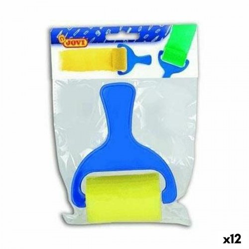 Malerrulle skum Jovi - gul/blå, 12 stk.