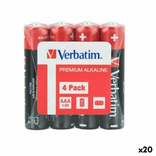 AAA batterier Verbatim Premium Alkaline 1,5 V - 4-pak (20 enheder)