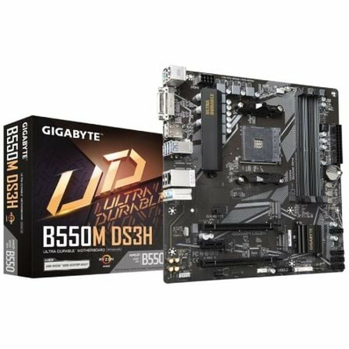 Bundkort Gigabyte B550M DS3H - AMD B550, AM4, MicroATX