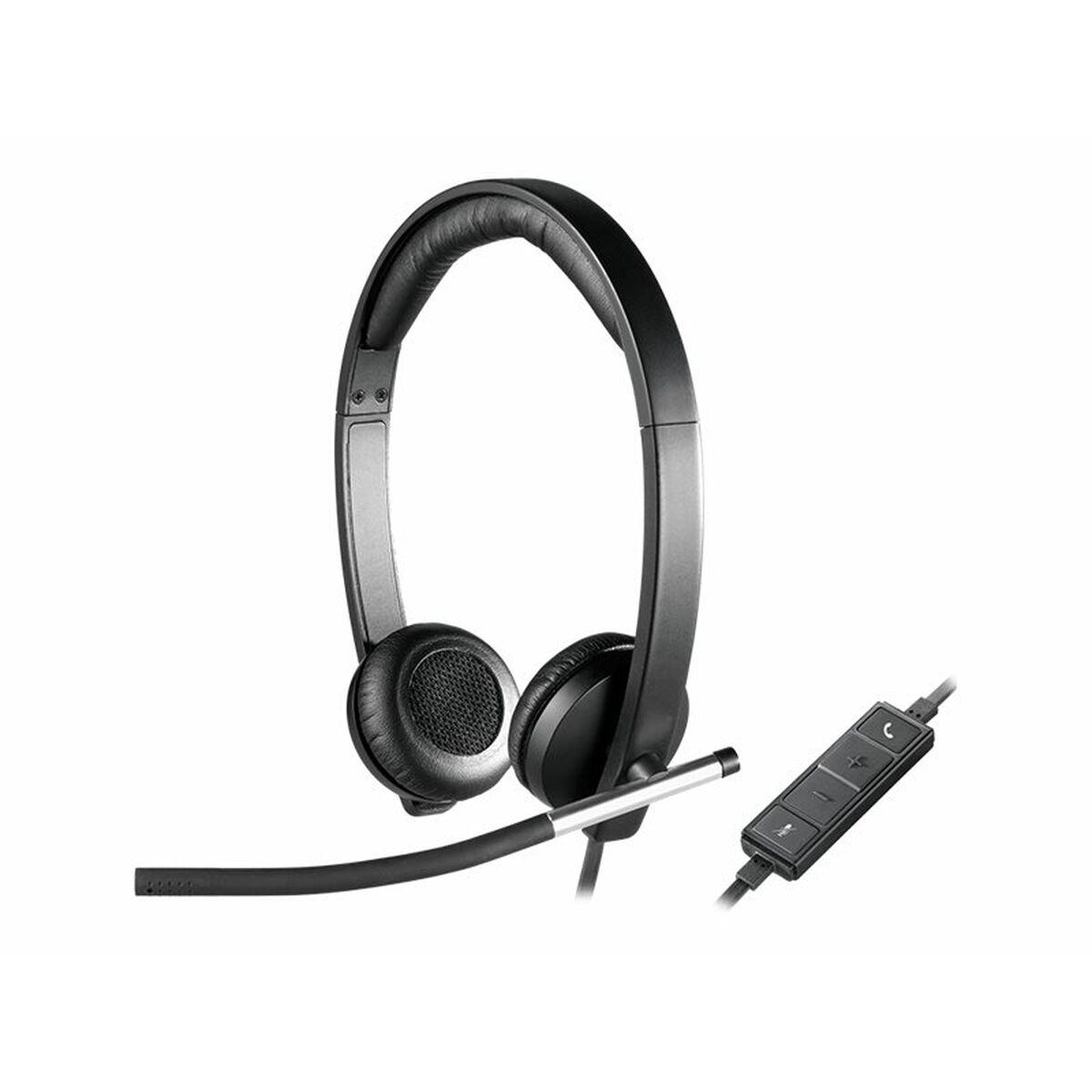 Gaming headset Logitech H650e - sort, binauralt, USB
