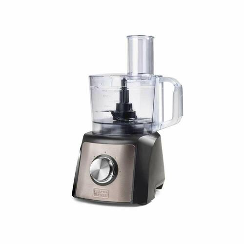 Foodprocessor Black & Decker BXFPA1200E - sort, rustfrit stål, 1.200 W