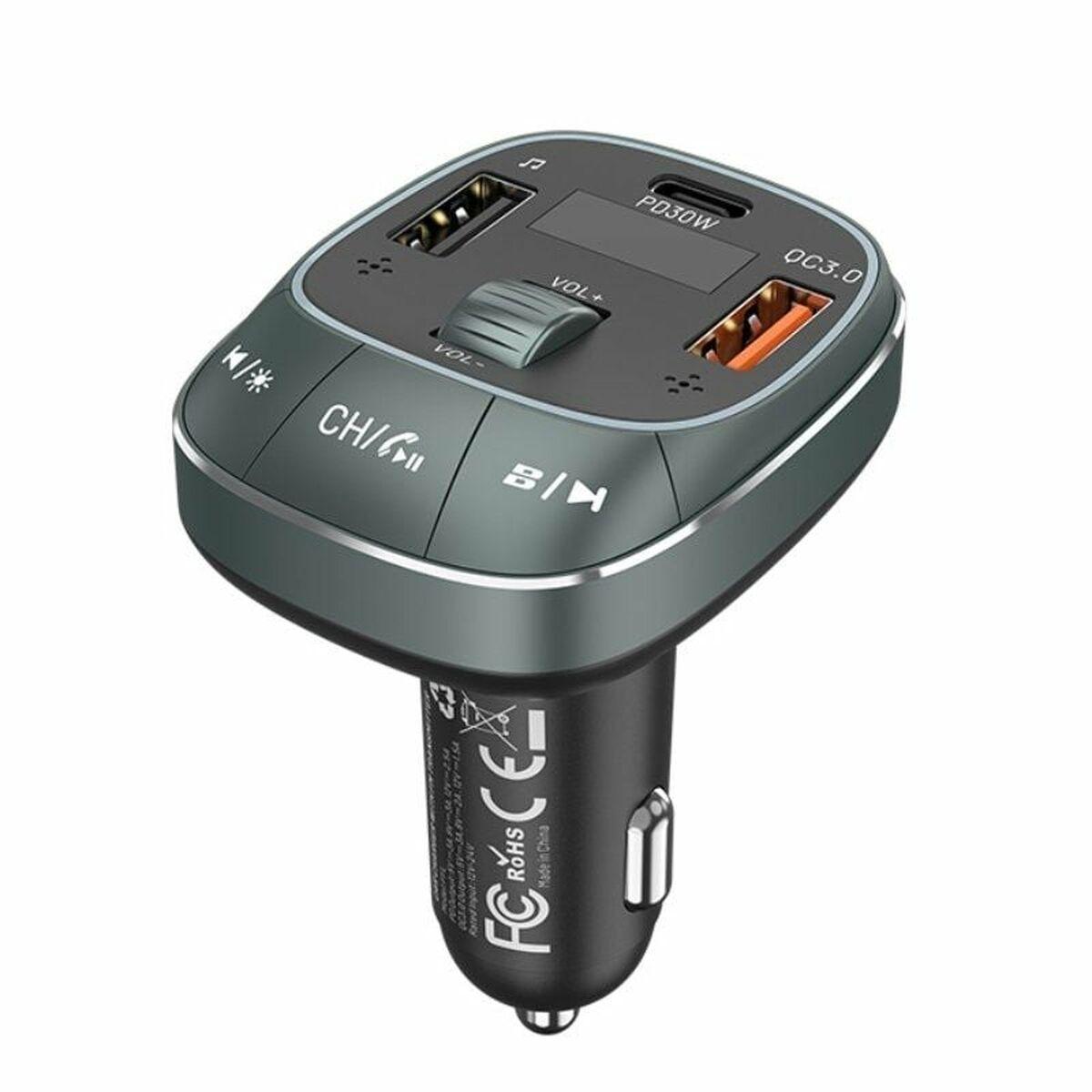 FM transmitter til bil Vention - MP3 afspiller & Bluetooth (sort)
