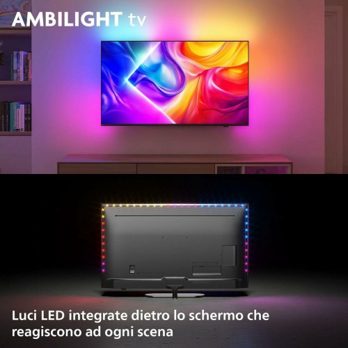 Smart TV 43" 4K Philips QLED (43PUS9010/12) med Ambilight, HDR og 144 Hz