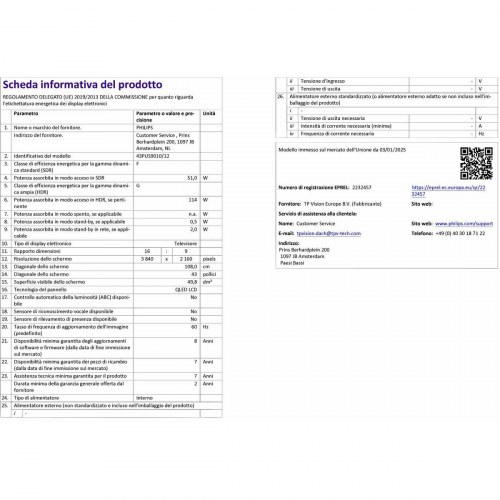 Smart TV 43" 4K Philips QLED (43PUS9010/12) med Ambilight, HDR og 144 Hz