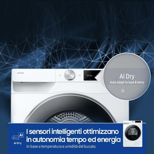 Tørretumbler med kondens - Samsung DV90DG6845LKU3, 9 kg