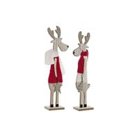Julepynt DKD Home Decor Polyester Træ (2 pcs) (9 x 6 x 39 cm)