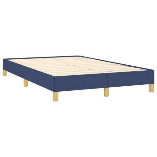 Kontinentalseng med madras 120×190 cm - stof, blå