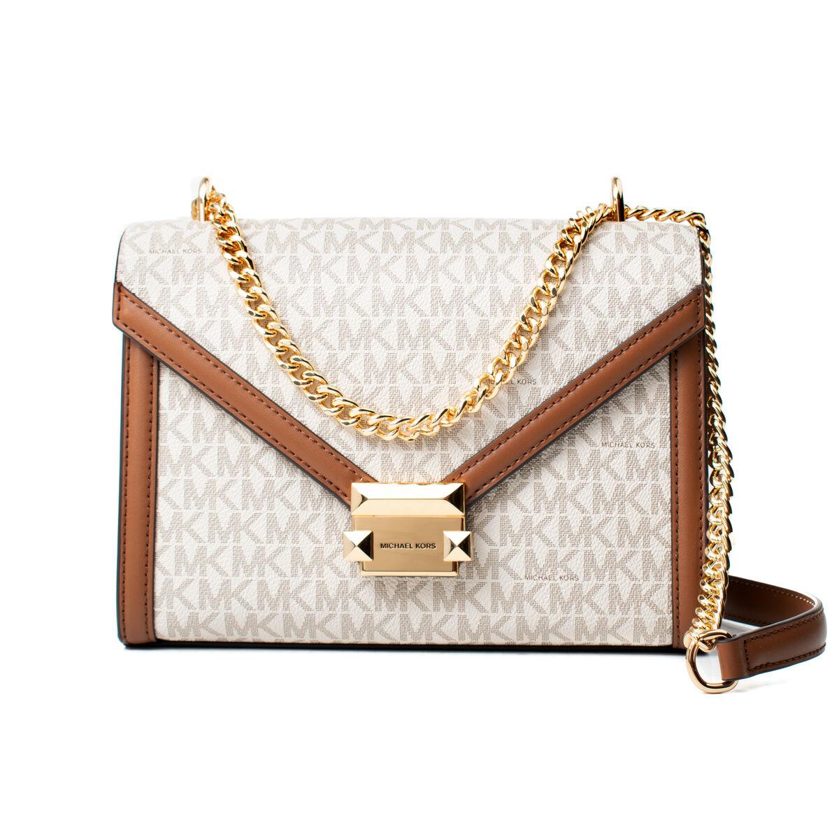 Crossbody Taske Michael Kors Whitney Beige 24 × 18 × 8 Cm
