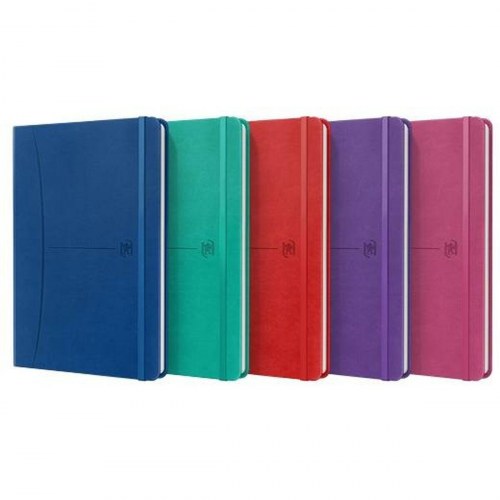 Notesbog A5 Oxford - 80 ark, assorterede farver