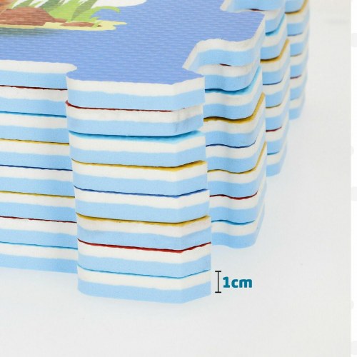 Skum puslespil - dyr, 120 × 60 cm, 8 dele