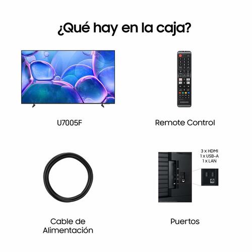 Smart TV Samsung 65" Crystal UHD U7005 (TU65U7005FKXXC)