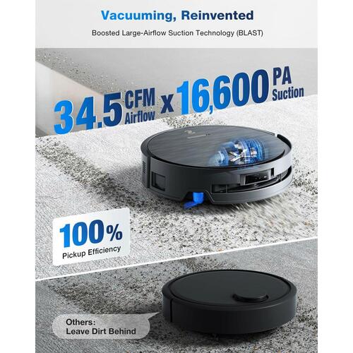 Robotstøvsuger ECOVACS X9 PRO OMNI - sort, EU-stik