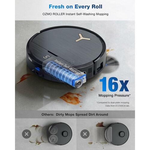 Robotstøvsuger ECOVACS X9 PRO OMNI - sort, EU-stik