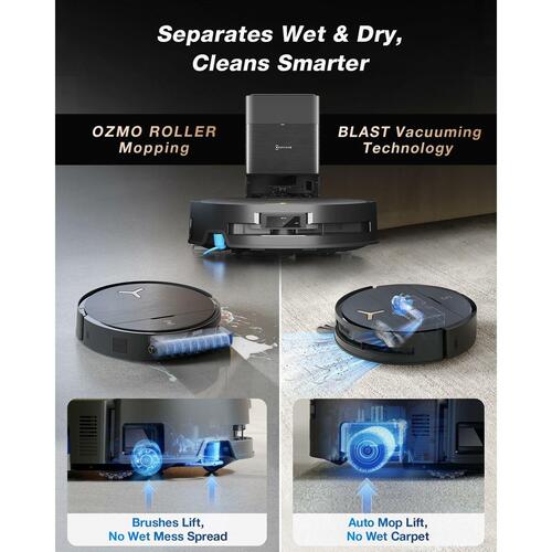Robotstøvsuger ECOVACS X9 PRO OMNI - sort, EU-stik