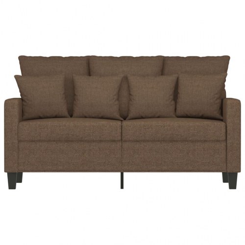2-personers sofa i stof - brun, sædebredde 120 cm