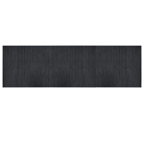 Bambustæppe 60 x 200 cm rektangulært - grå