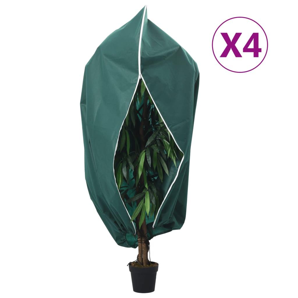 Plantebeskyttelse Med Lynlås 70 G/M² 3,14X2,5 M - 4 / Grøn / 1,2 x 1,8 m