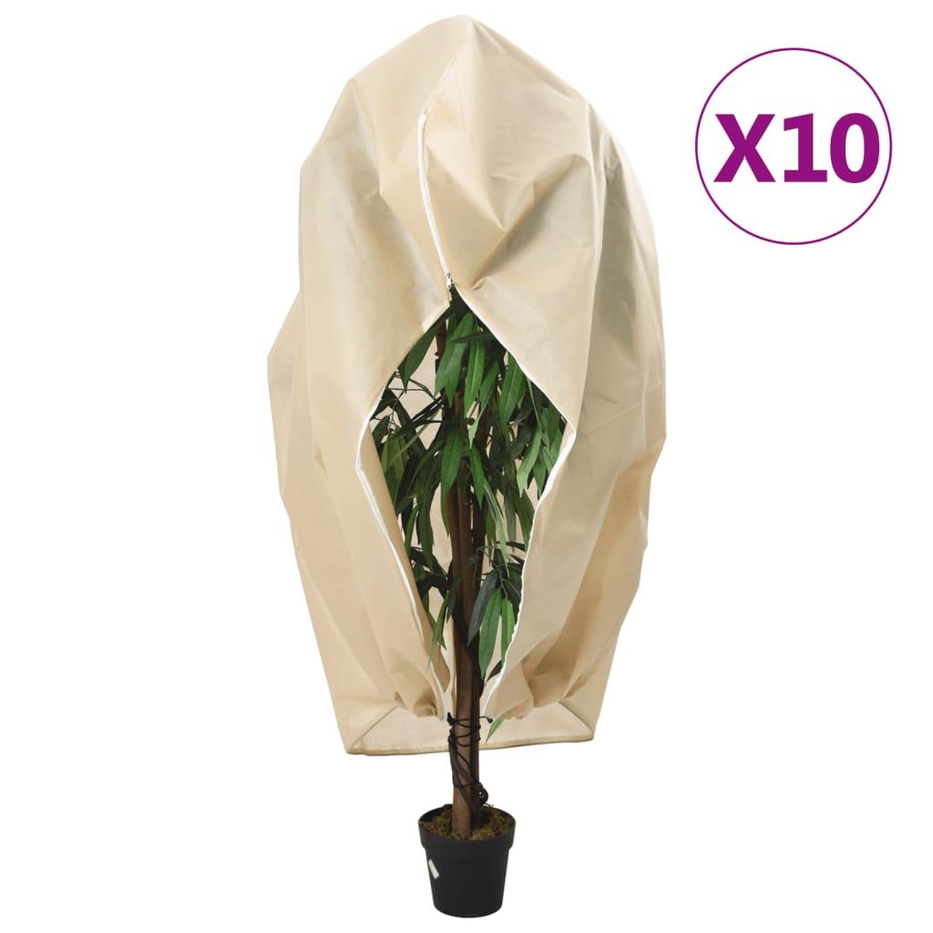 Plantebeskyttelse Med Lynlås 70 G/M² 3,14X2,5 M - 10 / Beige / 1,2 x 1,8 m