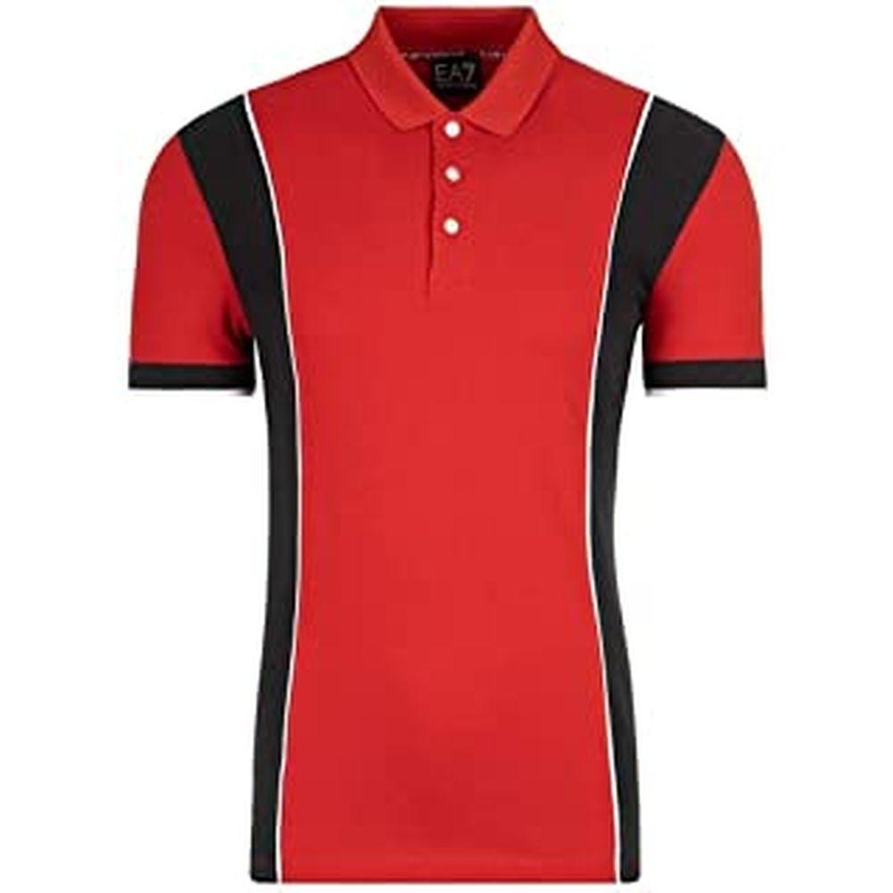 Kortærmet Polotrøje Til Mænd Armani Jeans 3gpf81 Pj61z C1450 Rød Bomuld M